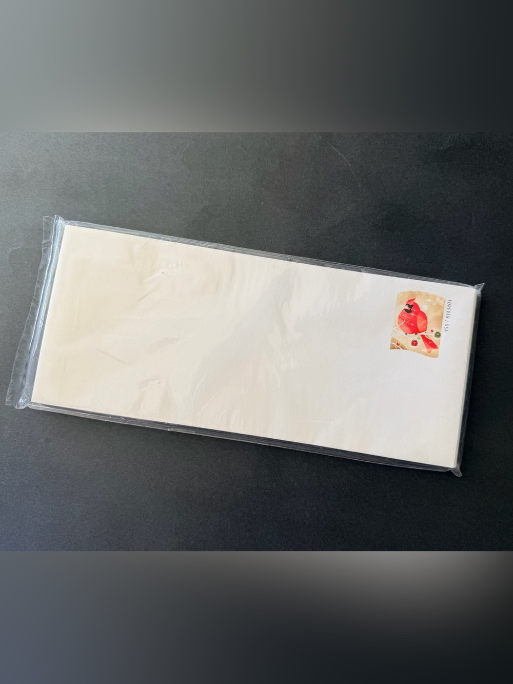 Winter pre-stamped envelopes w/seals